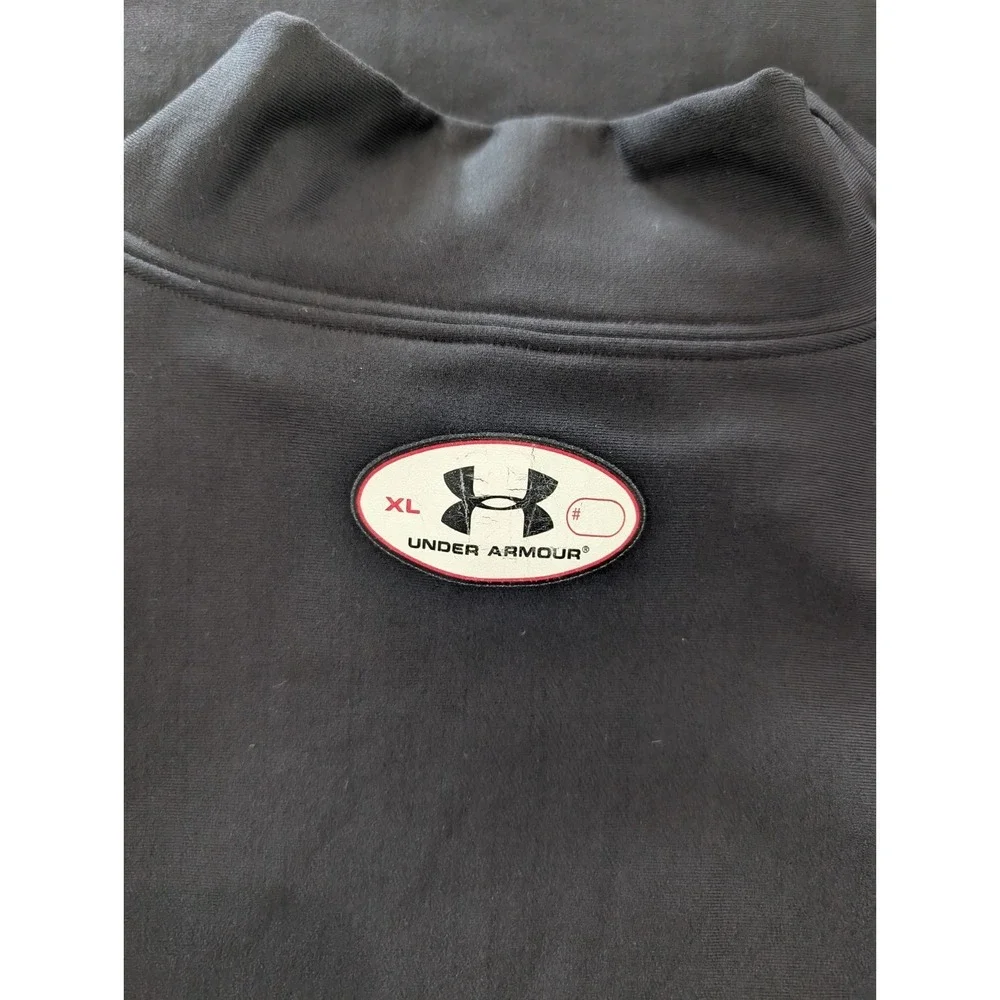 Under Armour ColdGear Shirt Mens XL Black Mock Turtleneck Compression Thermal